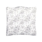 Coussin de palette blanc et gris 40x40 style campagne chic en coton recyclé