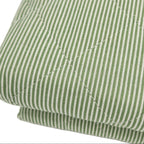 Couverture piquée à fines rayures vertes