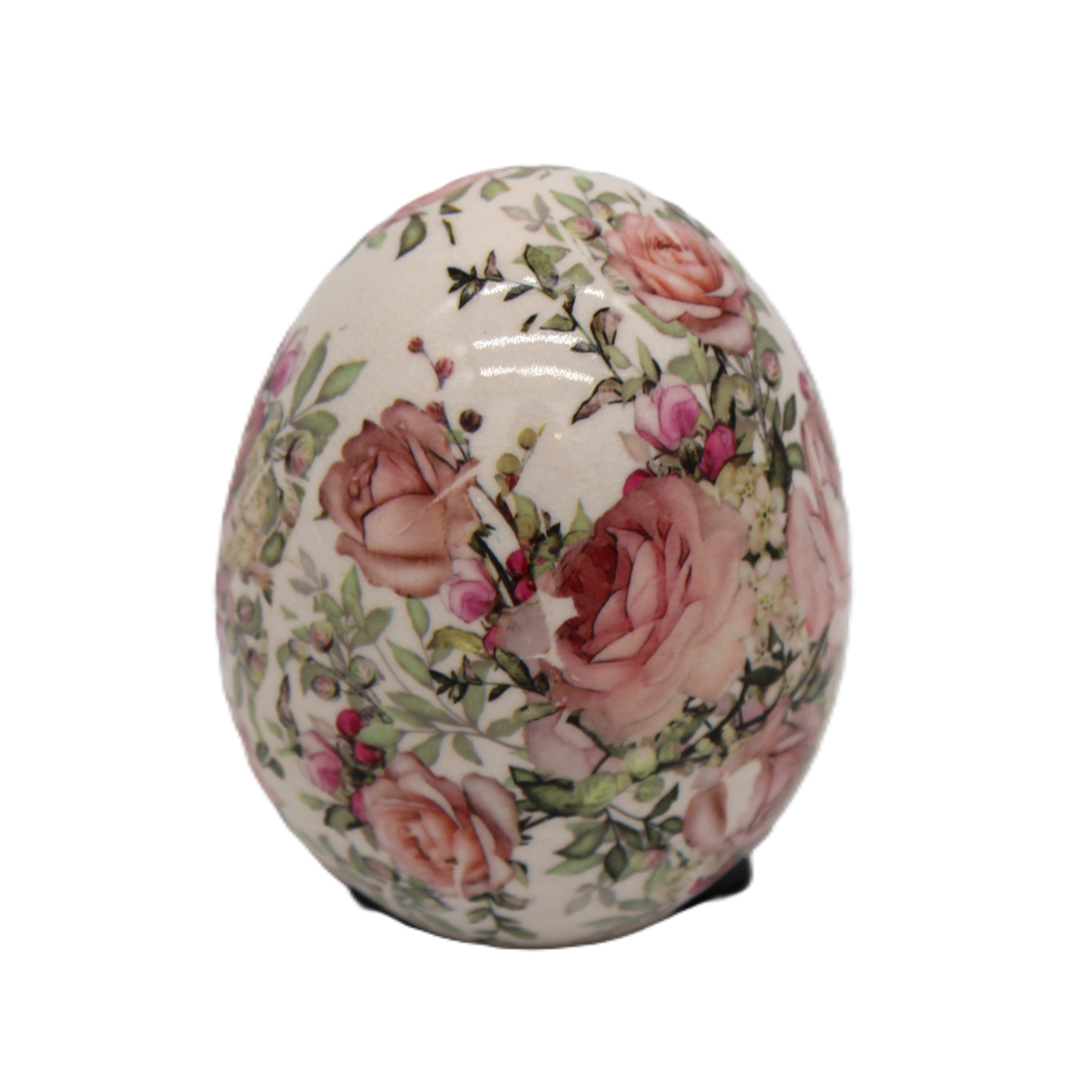 joli oeuf en céramique à poser -ambiance campagne chic - maison de charme - Clayre & Eef - Maison Ysance 