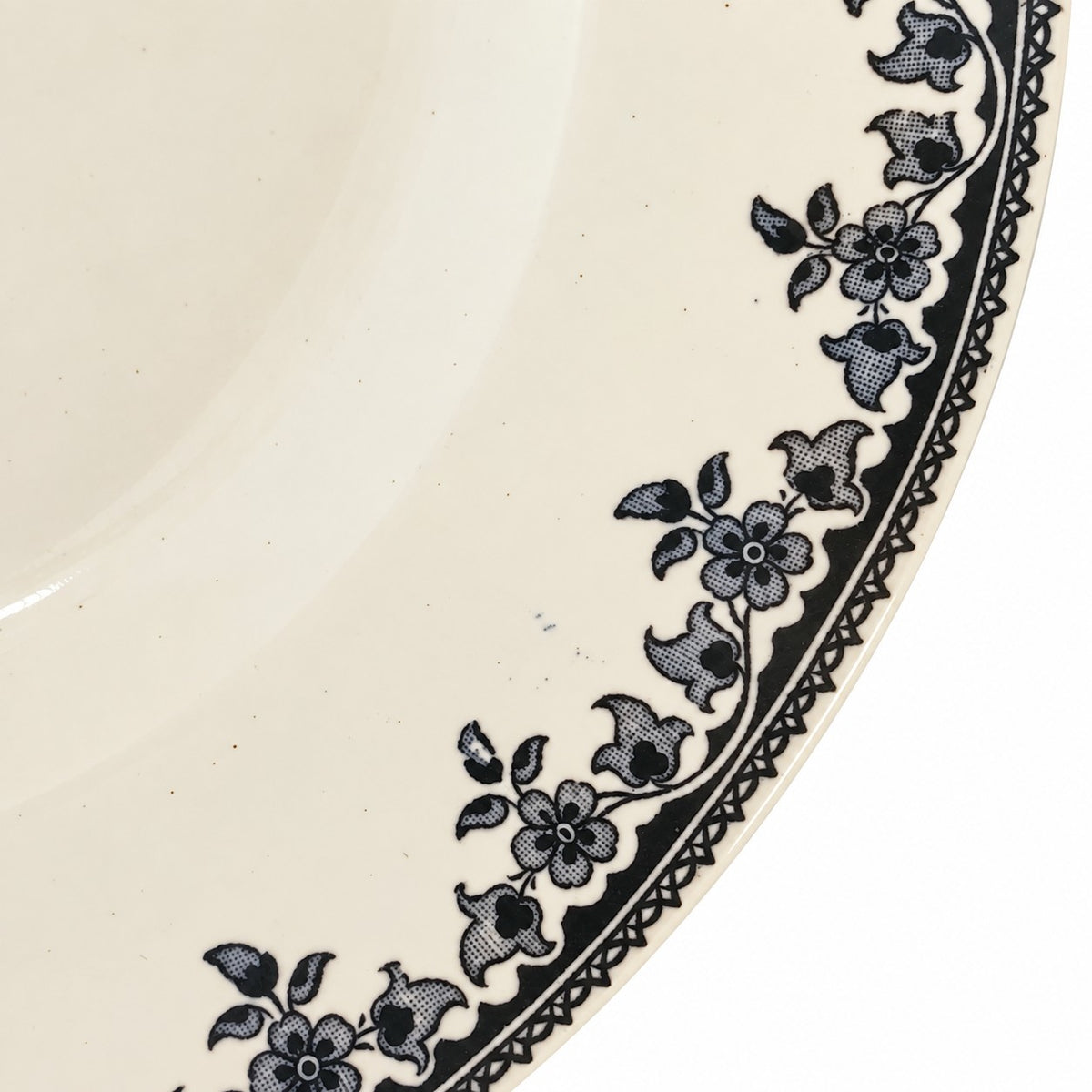 Grande assiette ancienne Terre de Fer