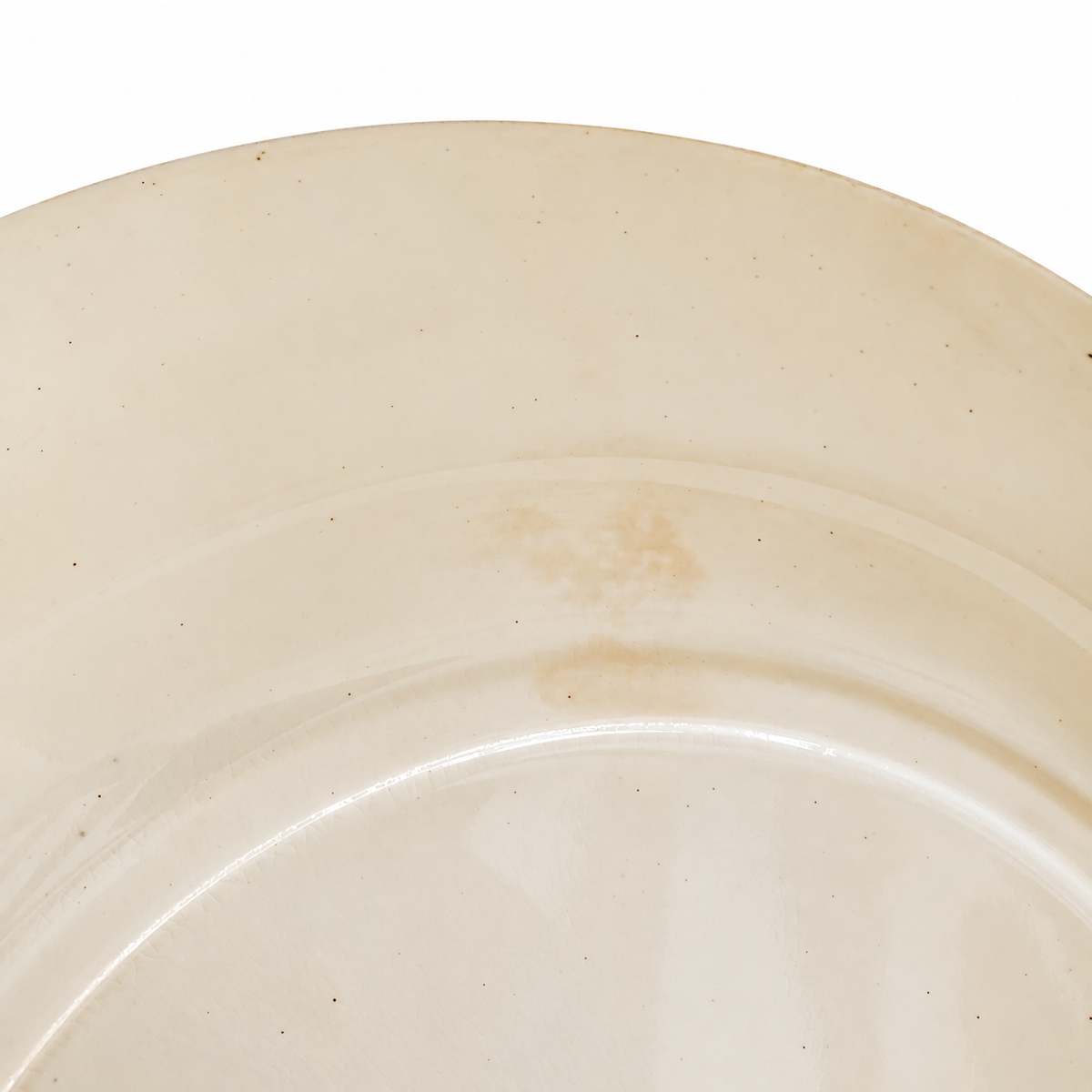 Grande assiette ancienne Terre de Fer