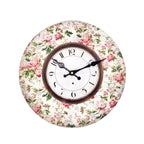 Horloge murale à motifs fleurs pour un style campagne chic et maison de famille - Chic Antique - Maison Ysance
