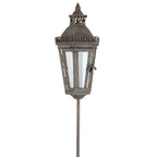 Lanterne vintage en métal et verre pour jardin, style campagne chic