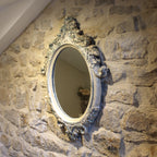 Miroir sculpté patiné style ancien et campagne chic - Clayre & Eef - Maison Ysance
