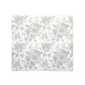 Nappe recyclée blanc et gris 140x250 style campagne chic pour maison de charme