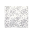 Nappe recyclée blanc et gris 140x250 style campagne chic pour maison de charme