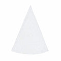 Nappe ronde gris et blanc 160 cm style campagne chic en textile recyclé