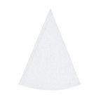 Nappe ronde gris et blanc 160 cm style campagne chic en textile recyclé