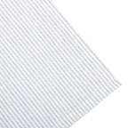 Nappe rectangulaire facile d’entretien à rayures grises et blanches (140 x 310 cm)