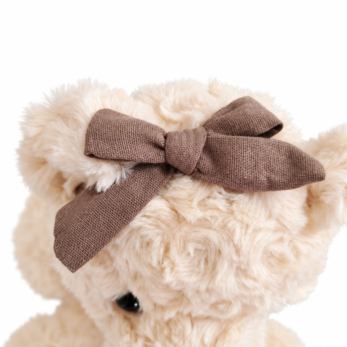 Girl's beige-ecru teddy bear