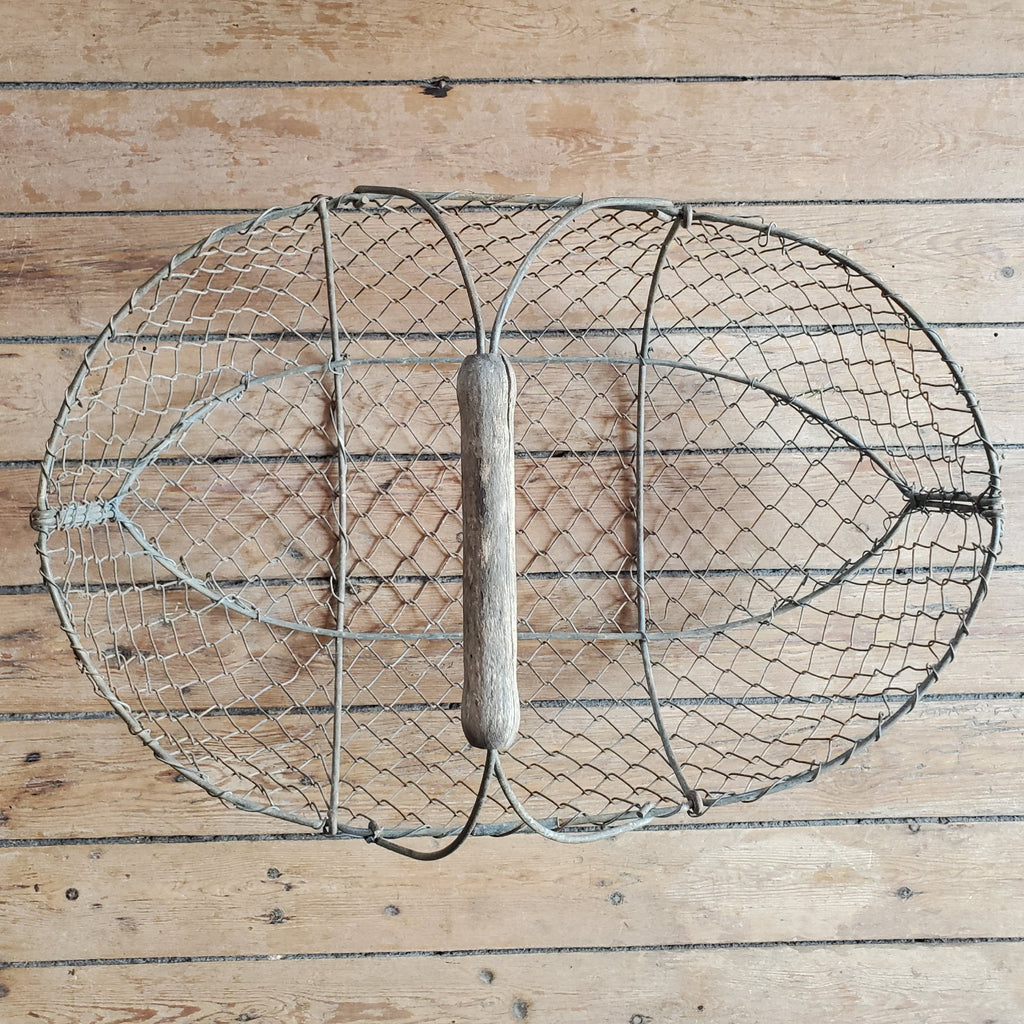 Panier à pommes ancien à chiner pour ambiance brocante