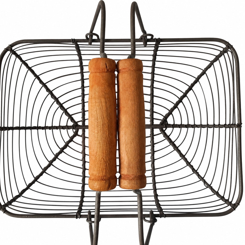 Set of 3 rectangular metal baskets