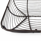 Set of 3 rectangular metal baskets