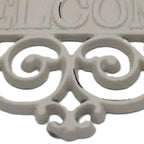 plaque de décoration murale welcome en fonte - campagne chic -Maison Ysance 