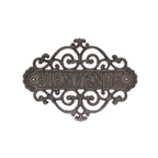 plaque murale décorative bienvenue en fonte pour uen esprit maison de famille , campagne chic - Comptoir de famille - Maison Ysance 