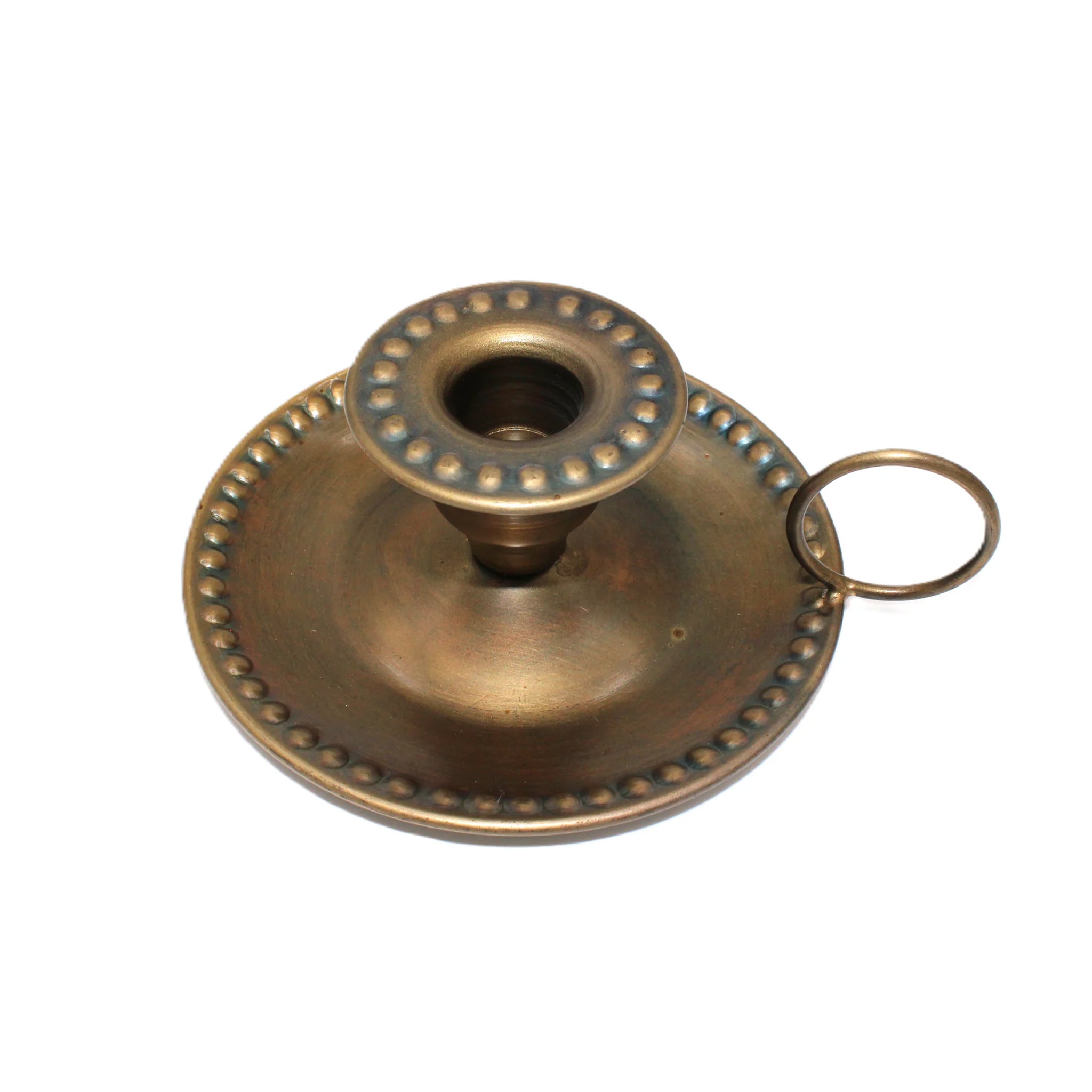 joli porte bougie métal style antique -décoration campagne chic - Chic Antique - Maison Ysance