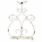 Aged metal wall-mounted toilet paper holder