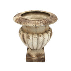 Joli pot médicis en céramique de couleur beige , esprit campagne chic et maison de charme - Clayre & Eef - Maison Ysance