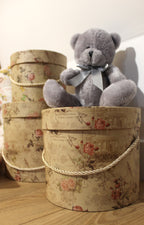 set de boites rondes décor roses  campagne chic - Clayre & Eef - Maison Ysance