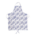 Tablier adulte blanc et bleu style campagne chic et maison de famille