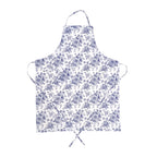 Tablier adulte blanc et bleu style campagne chic et maison de famille