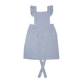 Tablier à volants bleu et blanc chic esprit linge ancien