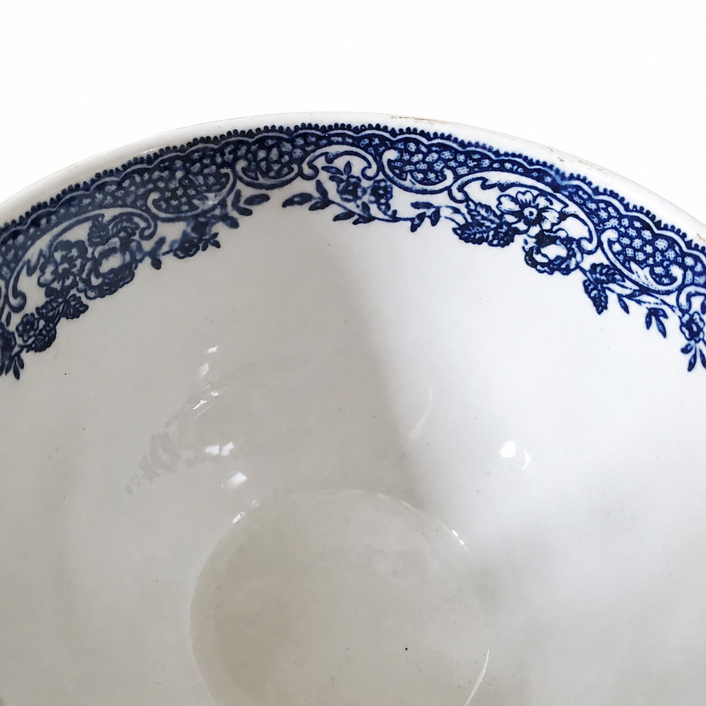 Lot de 4 tasses anglaises anciennes bleu et blanc
