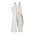 Torchon beige et blanc campagne chic.