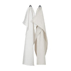 Torchon beige et blanc campagne chic.