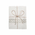 Torchon de cuisine coloris lin 50x70 en coton recyclé style campagne chic