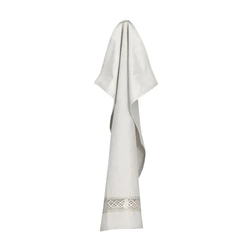 Torchon de cuisine coloris lin 50x70 en coton recyclé style campagne chic